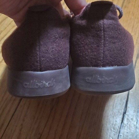 Allbirds burgundy wool runners w 10 - Picture 2 of 7